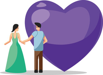  Young people on Valentine day