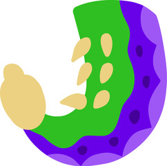 Dino Letter Alphabet J