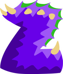 Dino Letter Alphabet Z