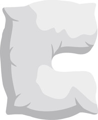 Pillow Letter Alphabet C