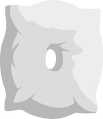 Pillow Letter Alphabet O
