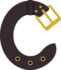 Belt Letter Alphabet C