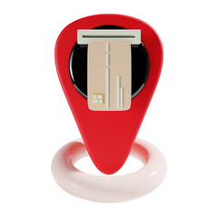 atm location 3d icon