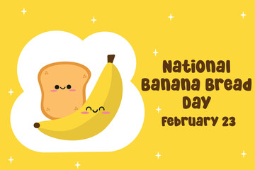 An excellent vector graphic for National Banana Bread Day celebrations is this one.