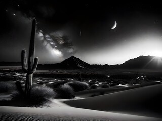 Desert at night 