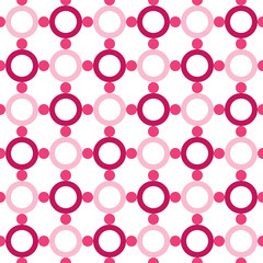Pink shade circle pattern. Circle vector seamless pattern. Decorative element, wrapping paper, wall tiles, floor tiles, bathroom tiles.