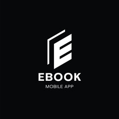 Ebook mobile app business logo design