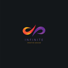 Infinite abstract logo vector