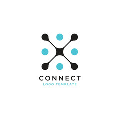 Connect abstract business logo