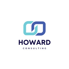 Howard consulting abstract logo design