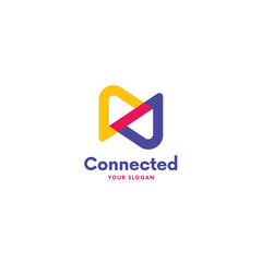 Connected logo for company