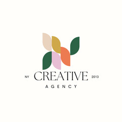 Creative agency abstract logo design