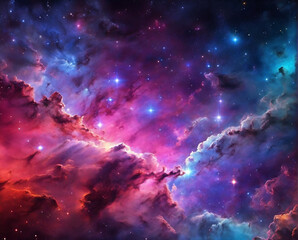 Obraz na płótnie Canvas Beautiful colorful galaxy clouds nebula background wallpaper, space and cosmos or astronomy concept, supernova, night stars hd