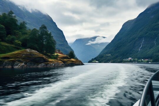 Cruising through the Norwegian fjords. © ToonArt