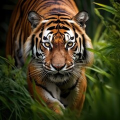 tiger in the zoo