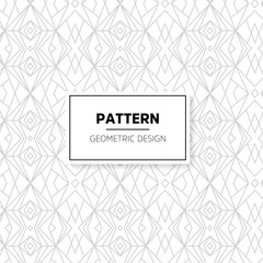Abstract geometric pattern background. Black and white seamless pattern. Vector illustration