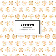 Fototapeta na wymiar Seamless geometric pattern. Abstract vector background. Gold and white color.