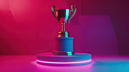 Trophy Icon for Celebration Victory Background Design