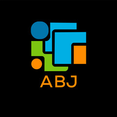 ABJ Letter logo design template vector. ABJ Business abstract connection vector logo. ABJ icon circle logotype.
