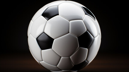soccer ball isolated on black
