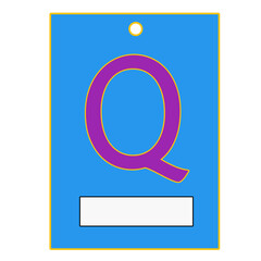 Flashcard Alphabet Q