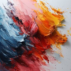 Explosive Color Palette Abstract