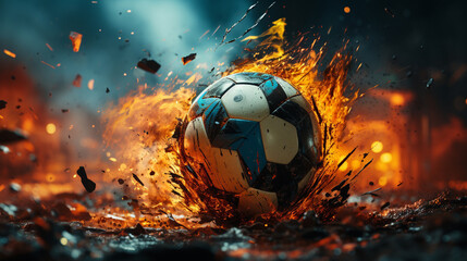 Fototapeta premium ball on fire