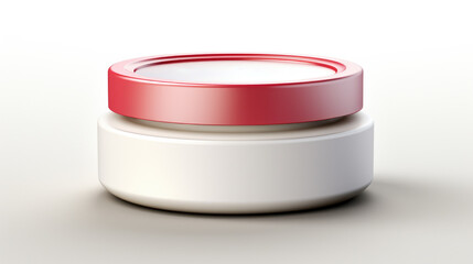 Close-up view of jar of cream. Ideal for skincare product advertisements and beauty blogs