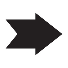 Bold arrow .Element of simple icon for websites, web design, mobile app, info graphics. Signs and symbols collection icon for design and development on white background 