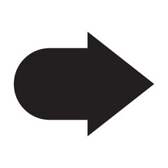 Bold arrow .Element of simple icon for websites, web design, mobile app, info graphics. Signs and symbols collection icon for design and development on white background 