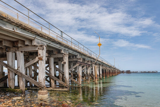 Old wooden jetty - Wallaroo Jetty, Yorke Peninsula, South Australia