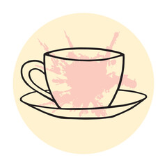 A Cup hand drawing illustration vector