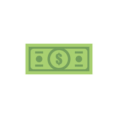 bank note flat design vector illustration. Flat Design Paper Money. banknote money cash and finance stack vector illustration