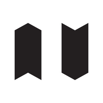Simple up and down arrows. Upward, downward  arrows in black colour. Used in various webs ,templeates etc. Isolated in white background in eps 10.