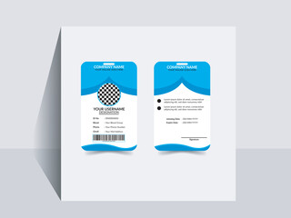 Commercial Abstract Id Card Design. And Personal use.