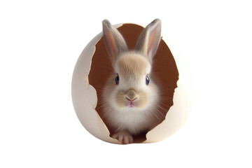 Cheery Rabbit Hide and Seek Isolated On Transparent Background