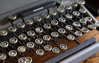 old typewriter keys