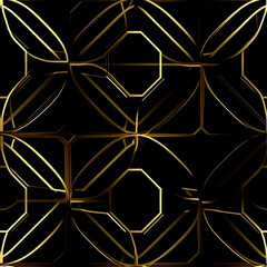 golden geometric pattern background