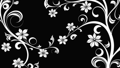 Abstract Floral Ornaments in Vector Format