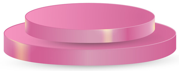 pink gift box isolated