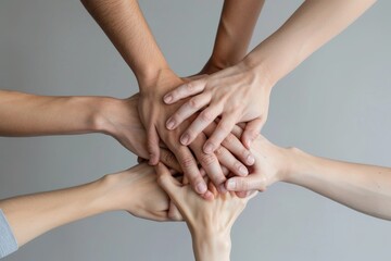 Fototapeta premium hands making other elements like the background