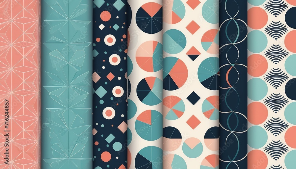 Aufkleber simple vector material of geometric patterns