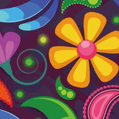 Watercolors and various flowers, chrysanthemums, cacti, and birds are beautiful