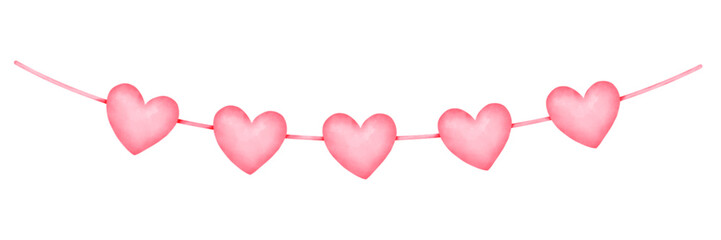 Pink heart,heart banner, heart banner, heart, valentine's day, love, decoration, illustration, feelings ,red heart
