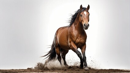 portrait of a horse in field