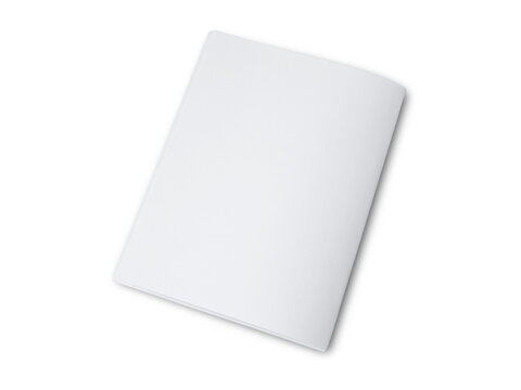 Folded paper mock up, blank empty copy space white paper