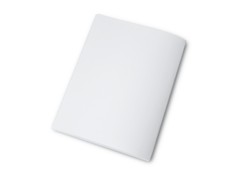 Folded paper mock up, blank empty copy space white paper