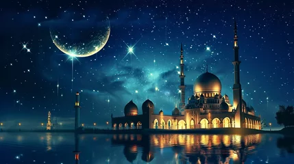 Fototapeten Ramadan Mubarak wallpaper, eid Mubarak Wallpaper © CREATIVE STOCK