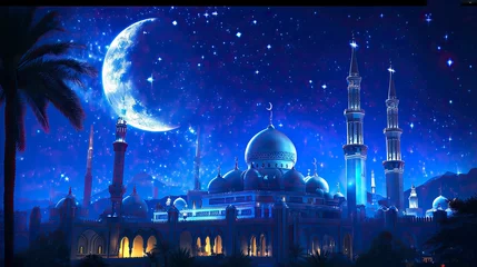 Deurstickers Ramadan Mubarak wallpaper, eid Mubarak Wallpaper © CREATIVE STOCK