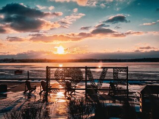 sunset at the beach